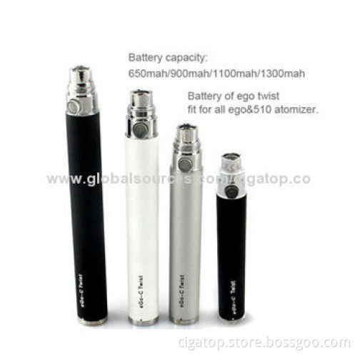 2014 New eGo C Twist with 3.2 to 4.2V Voltages